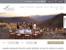 Tablet Screenshot of mountcamdeboo.com